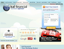 Tablet Screenshot of kalfinancial.com